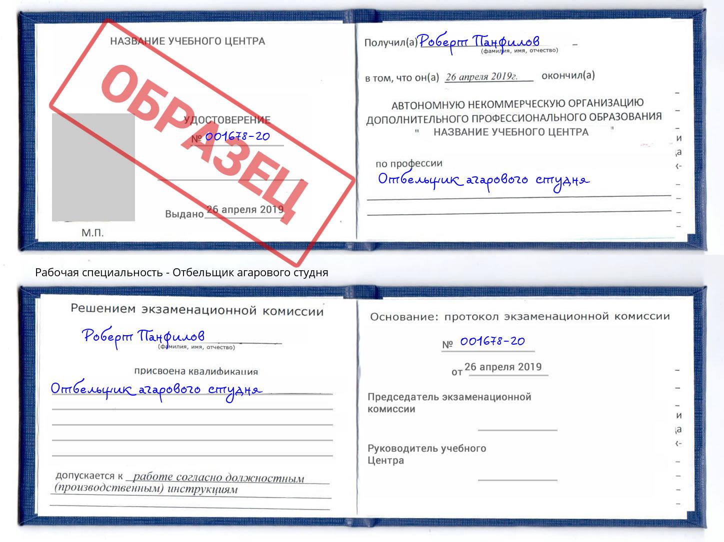 Отбельщик агарового студня Канаш